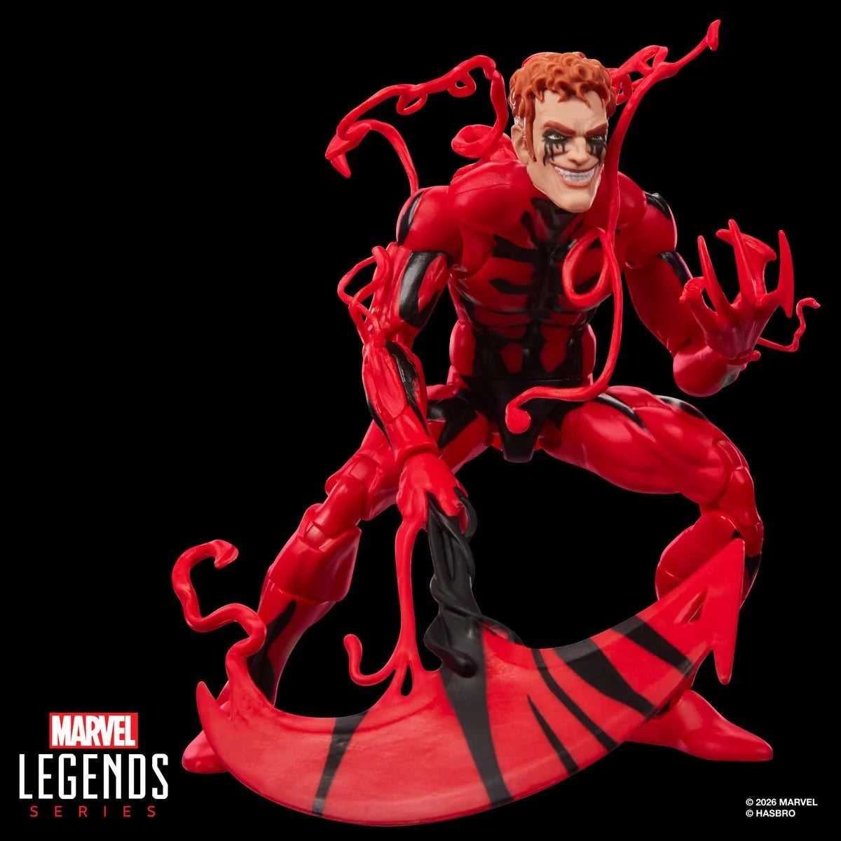 Carnage Spider-Man Maximum Carnage Marvel Legends Retro Cardback Action Figure by Hasbro 6-Inch red figure