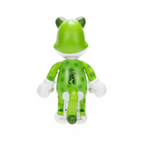 Super Mario Wave 49 - Cat Luigi with Super Bell 4" Action Figure Collectible by Jakks showing back view with green costume and white gloves.