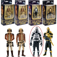 Cylon Centurion (Silver) Battlestar Galactica 1978 Premium 3.75" Scale by Factory Entertainment displayed with other figures and packaging.