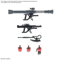 Char's Zaku 5-Inch Model Kit Bandai Hobby Gunpla Gundam with weapon accessories and interchangeable hands