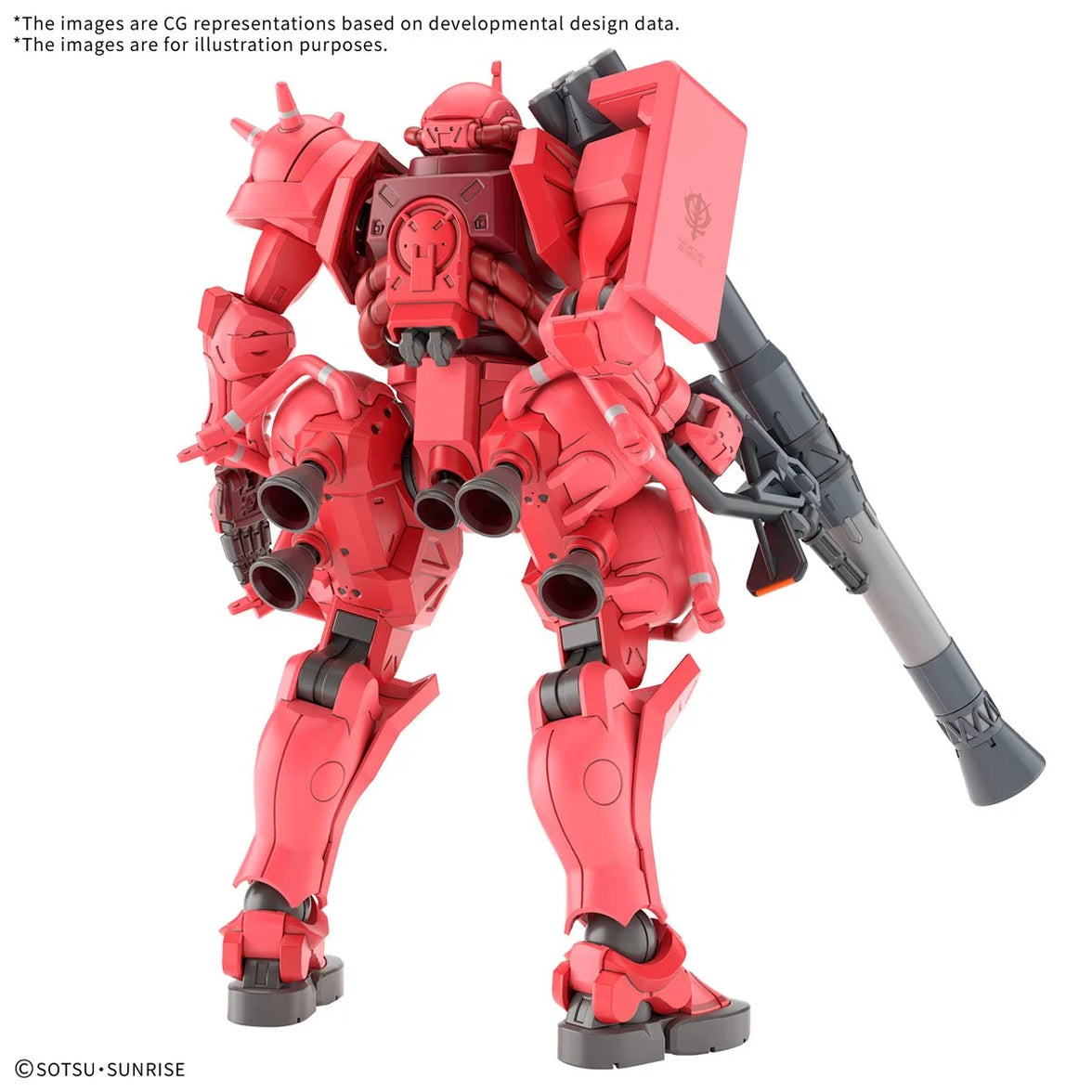 Char's Zaku 5-Inch Model Kit Bandai Hobby Gunpla Gundam red mobile suit model kit