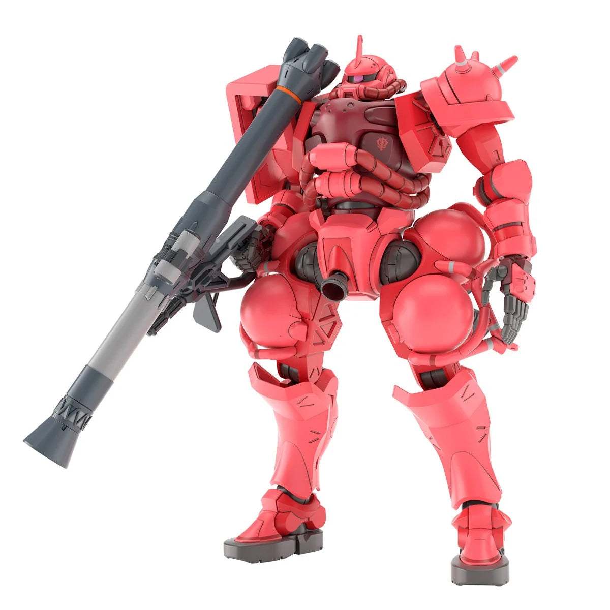 Char's Zaku 5-Inch Model Kit Bandai Hobby Gunpla Gundam red mobile suit with bazooka