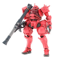 Char's Zaku 5-Inch Model Kit Bandai Hobby Gunpla Gundam red mobile suit with bazooka