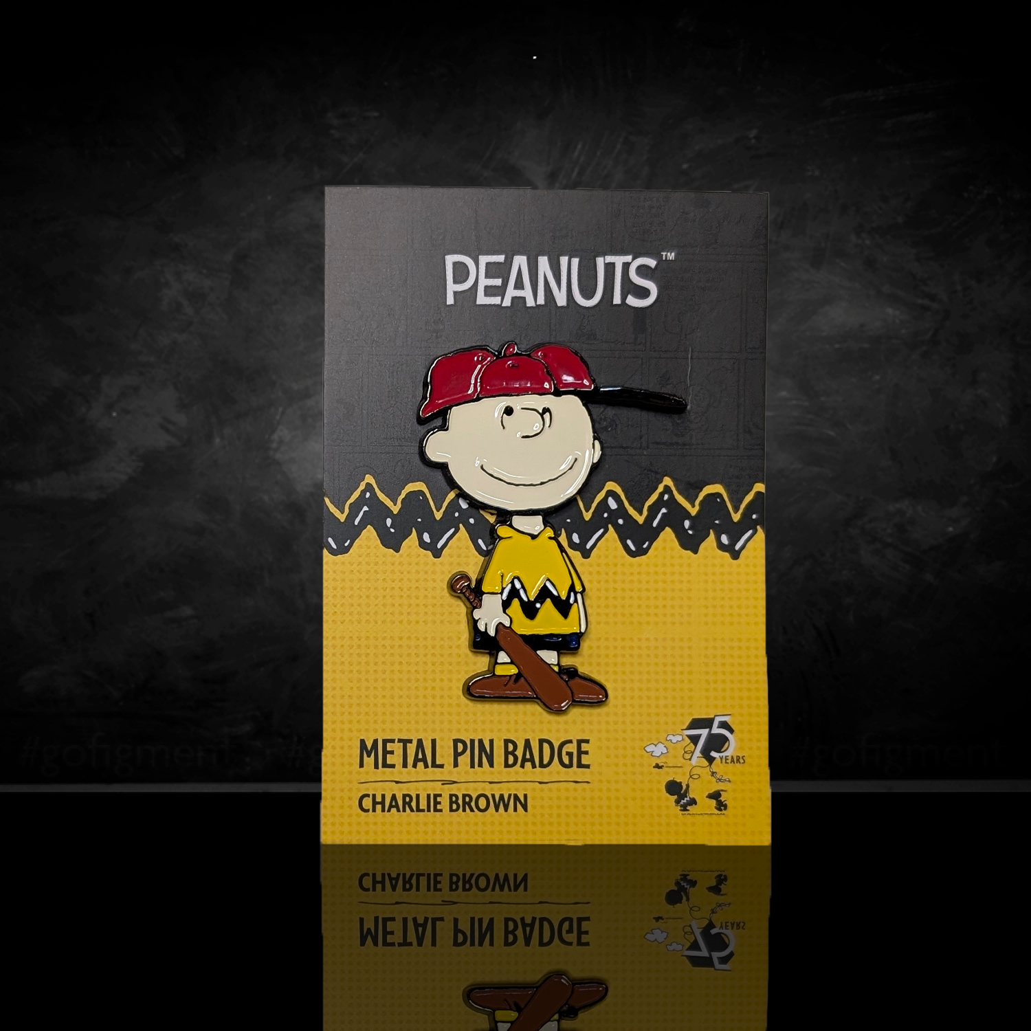 Peanuts Snoopy 75th Anniversary Pin Badge Collection U-Pick Snoopy and Charlie Brown featuring Charlie Brown by K-Wonderland