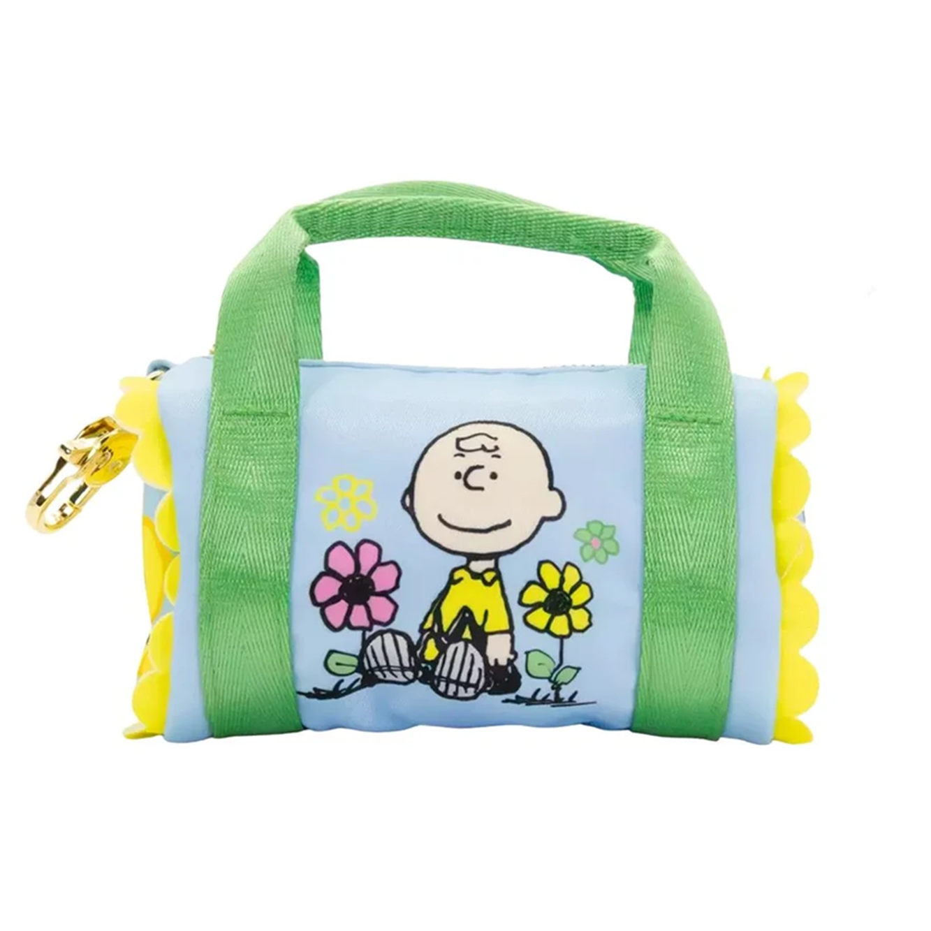 Peanuts Sherbert Spring Mini Duffle Bag Charm Display Case Blind Box U-Pick by Whatever Makes You Happy with Charlie Brown design