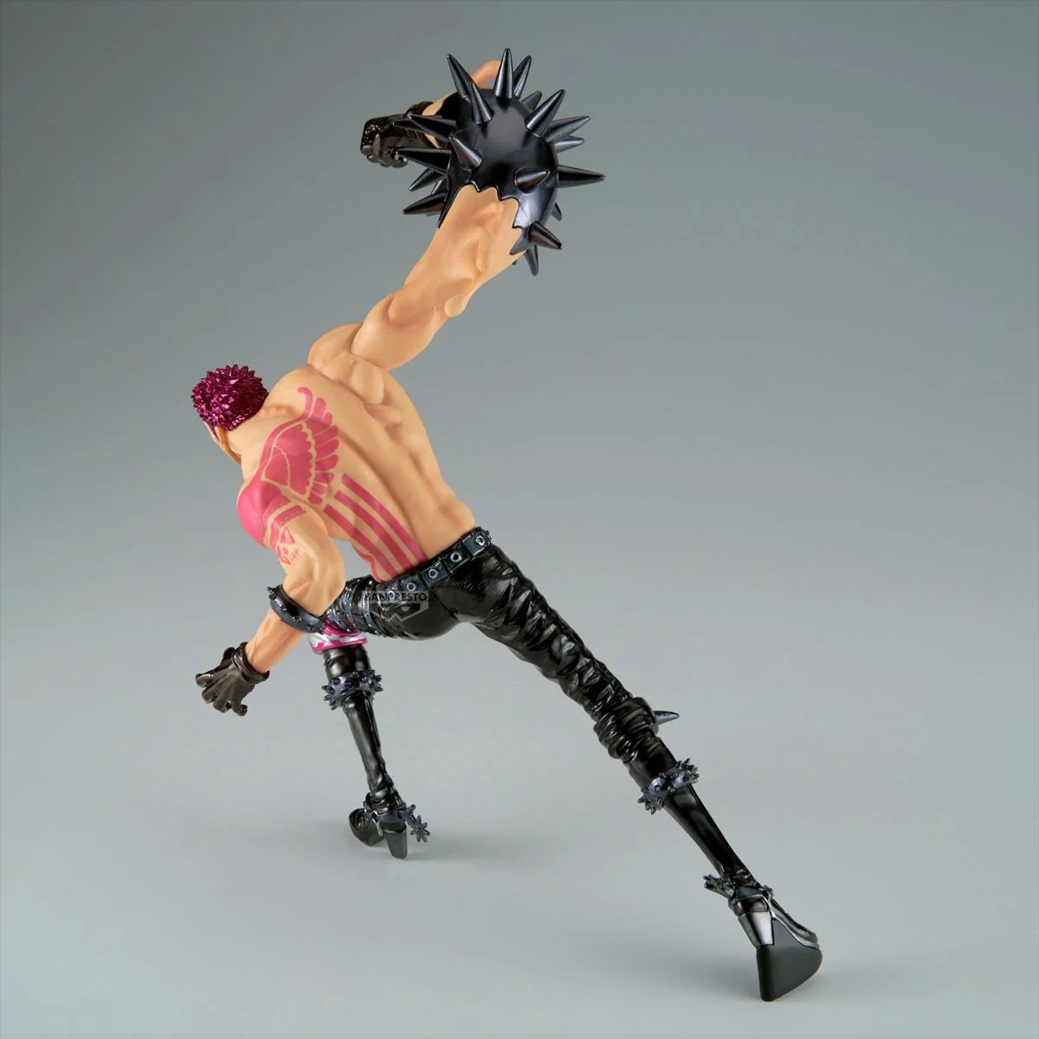 Charlotte Katakuri One Piece Special Version Battle Record Collection Statue by Banpresto in dynamic pose with spiked weapon new in box