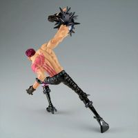 Charlotte Katakuri One Piece Special Version Battle Record Collection Statue by Banpresto in dynamic pose with spiked weapon new in box