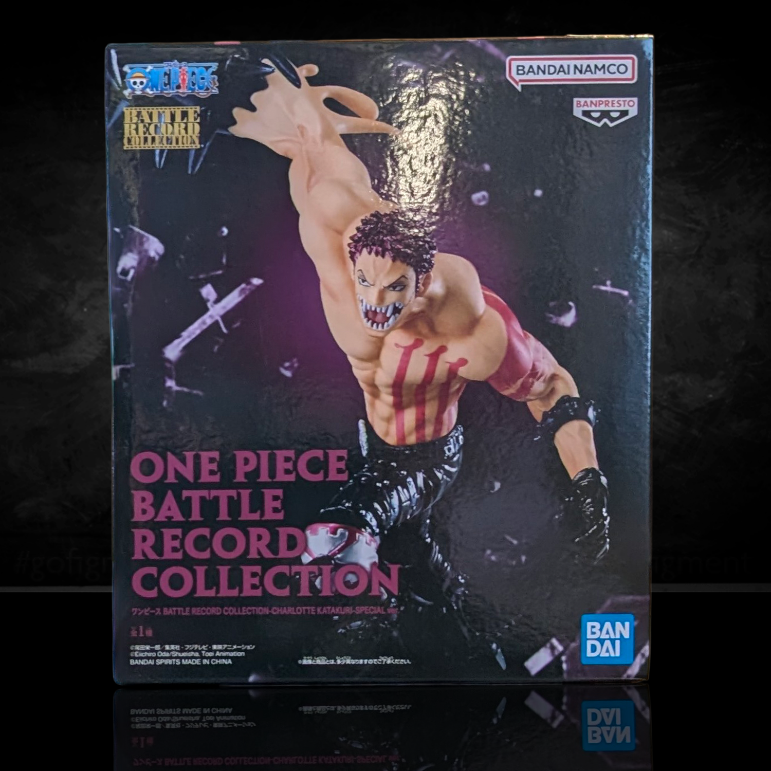 Charlotte Katakuri One Piece Special Version Battle Record Collection Statue by Banpresto new in box with fierce battle stance and detailed sculpt
