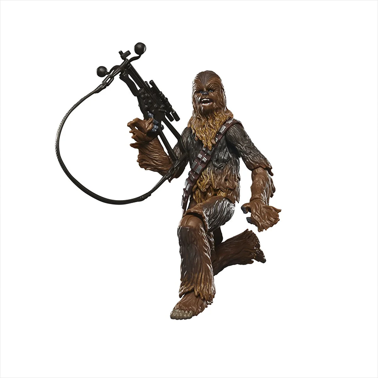 Kenner Star Wars Vintage Collection Chewbacca action figure holding bowcaster with detailed fur and bandolier poseable design