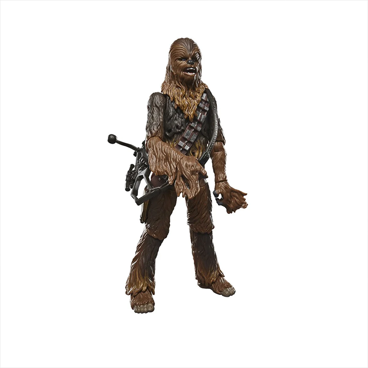 Kenner-style Star Wars Vintage Collection 3.75-inch Chewbacca action figure with bowcaster accessory.