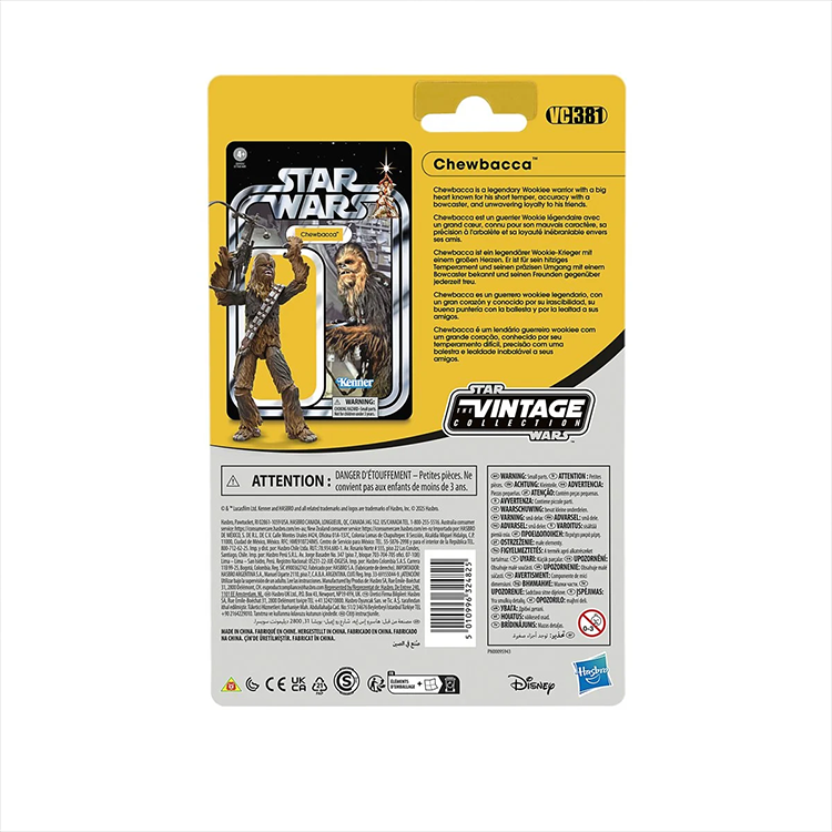 Star Wars Vintage Collection Chewbacca action figure by Kenner in original packaging with detailed sculpt and bowcaster accessory