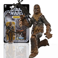 Star Wars ANH Vintage Collection Chewbacca Action Figure (VC381) by Kenner with bowcaster accessory and packaging.