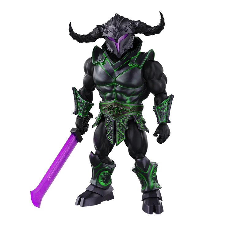 Chthonic Knight Immortal Champions 5.5" Action Figure Boss Fight Studio with purple sword and black armor