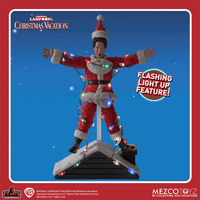 Super7 National Lampoon’s Christmas Vacation Clark Griswold action figure with flashing light-up Christmas decoration effect