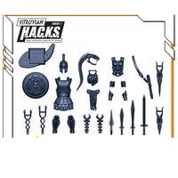 1:18 Scale Greek & Roman Mythology Cobalt Blue Accessory Set B (Close-Combat Pack for 3.75" - 4" Figures) by Boss Fight Studio Llc new in box