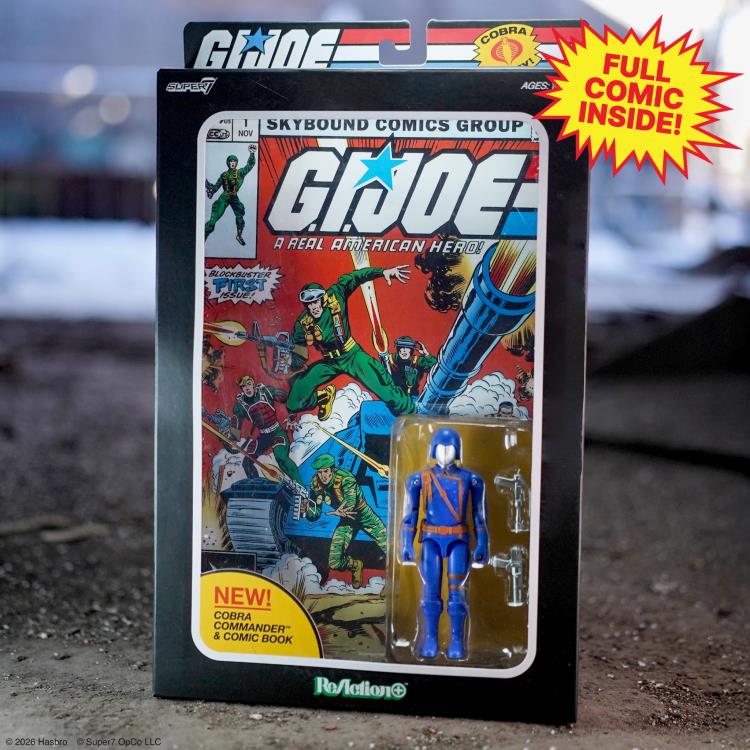 Cobra Commander 3.75-Inch Action Figure Skybound Comic Box Series #1 by Super7 in packaged comic box