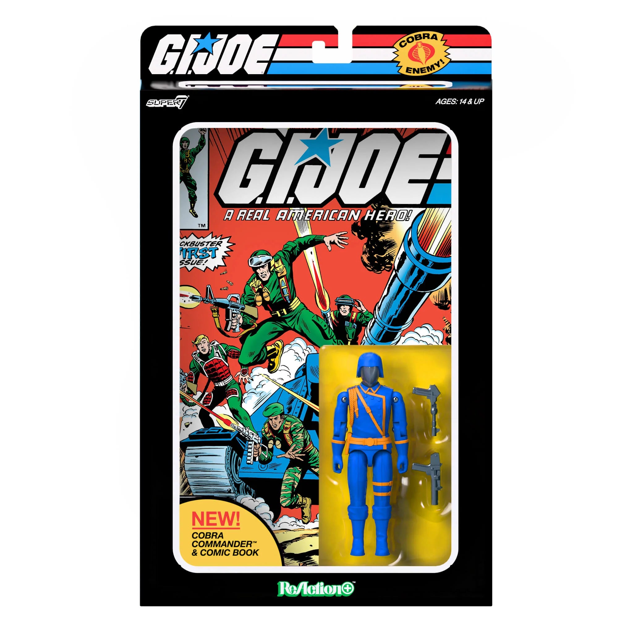 Cobra Commander 3.75-Inch Action Figure Skybound Comic Box Series #1 by Super7 in collectible packaging