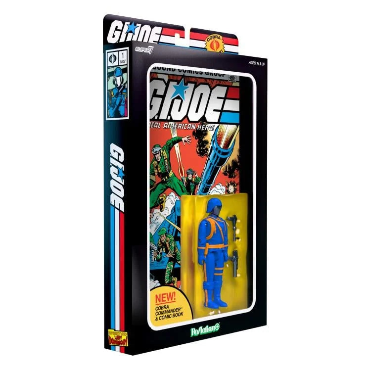 Cobra Commander 3.75-Inch Action Figure Skybound Comic Box Series #1 by Super7 in collectible comic packaging