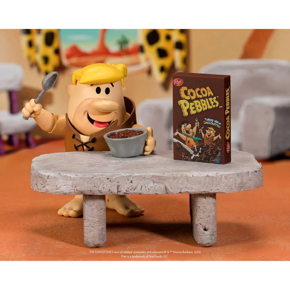 Barney Rubble 1:12 Scale Action Figure - Premium Articulated Sidekick Cocoa Pebbles by Jada Toys new in box collectible