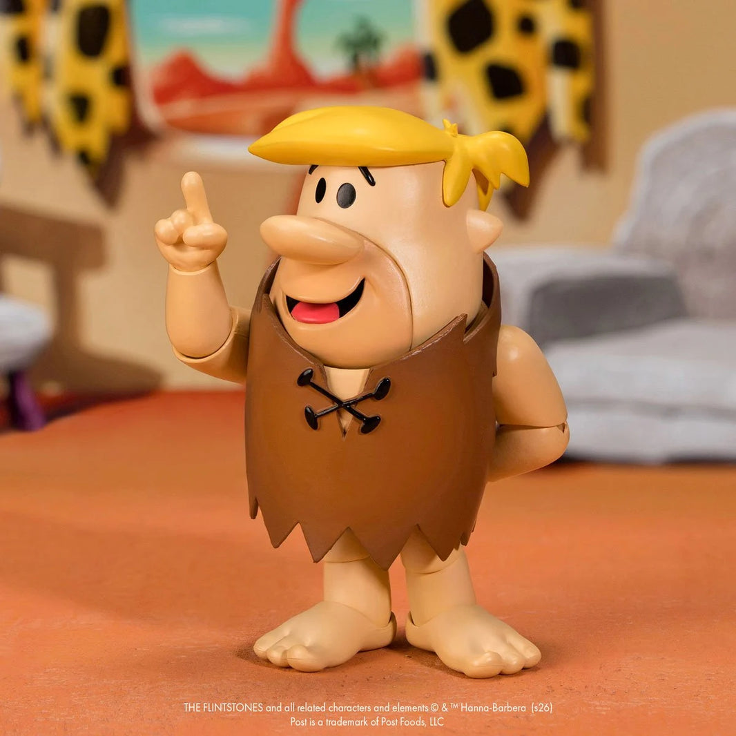 Barney Rubble 1:12 Scale Action Figure - Premium Articulated Sidekick Cocoa Pebbles by Jada Toys new in box collectible figure