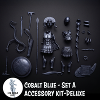 1:18 Scale Greek & Roman Mythology Cobalt Blue Accessory Set A (Customizer Kit for 3.75" - 4" Figures) new in box by Boss Fight Studio Llc
