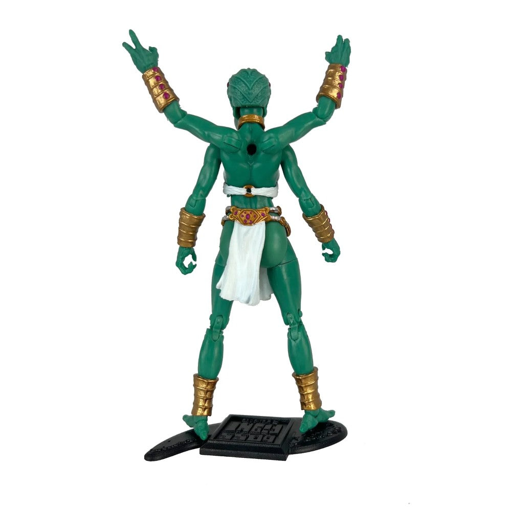 Coleop Terra Assassin from Below -Vitruvian H.A.C.K.S. 1:18 Scale Action Figure by Boss Fight Studio Llc showing back pose with detailed accessories