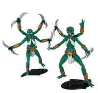 Coleop Terra Assassin from Below -Vitruvian H.A.C.S. 1:18 Scale Action Figure by Boss Fight Studio Llc with six arms and blades.