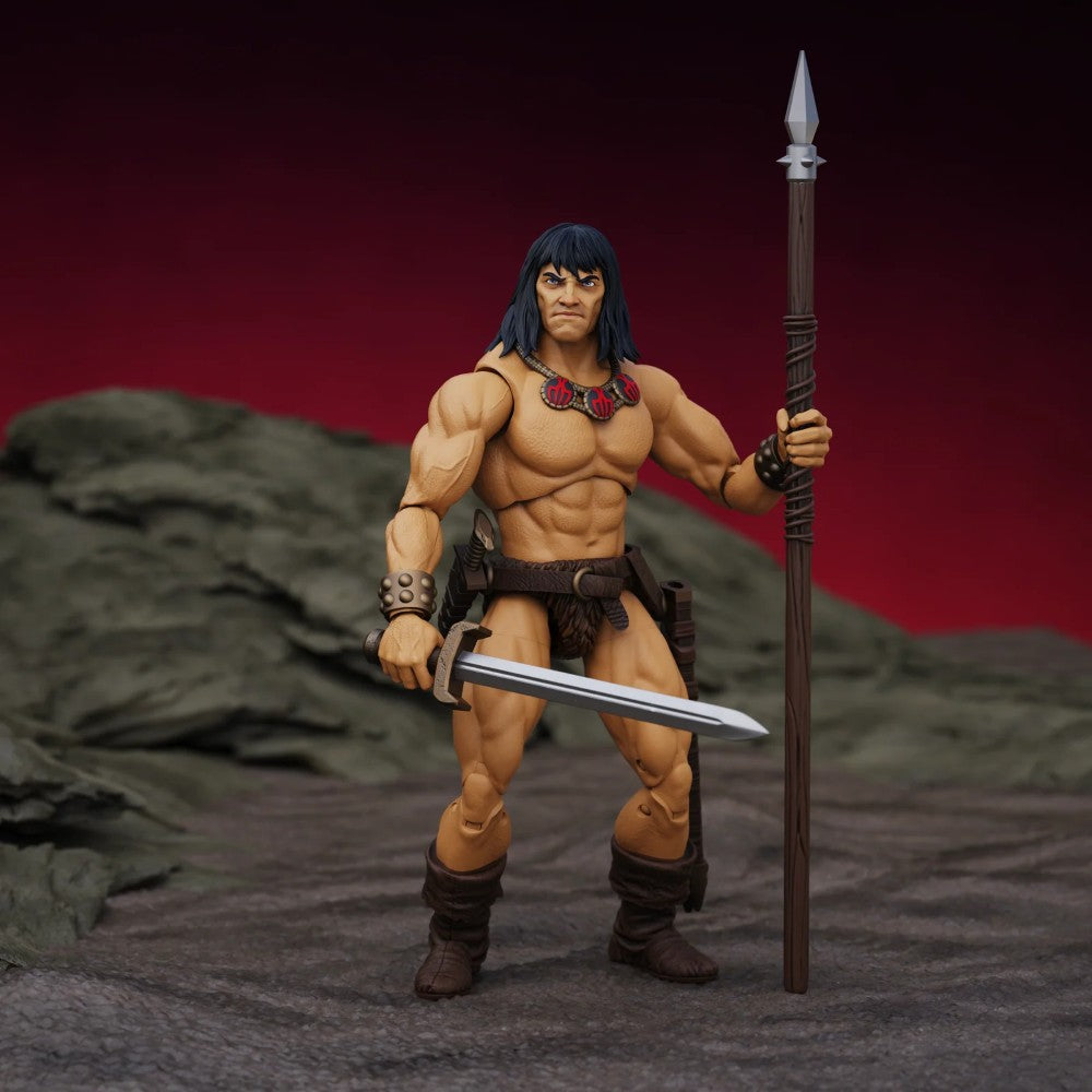 Conan the Barbarian Hero H.A.C.K.S. Vanaheim 1:18 Scale Action Figure Boss Fight Studio Llc with sword and spear accessories new in box