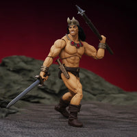 Conan the Barbarian Hero H.A.C.K.S. Vanaheim 1:18 Scale Action Figure Boss Fight Studio Llc with sword and spear accessories new in box