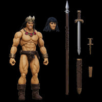 Conan the Barbarian Hero H.A.C.K.S. Vanaheim 1:18 Scale Action Figure Boss Fight Studio Llc with weapons and alternate head accessory new in box