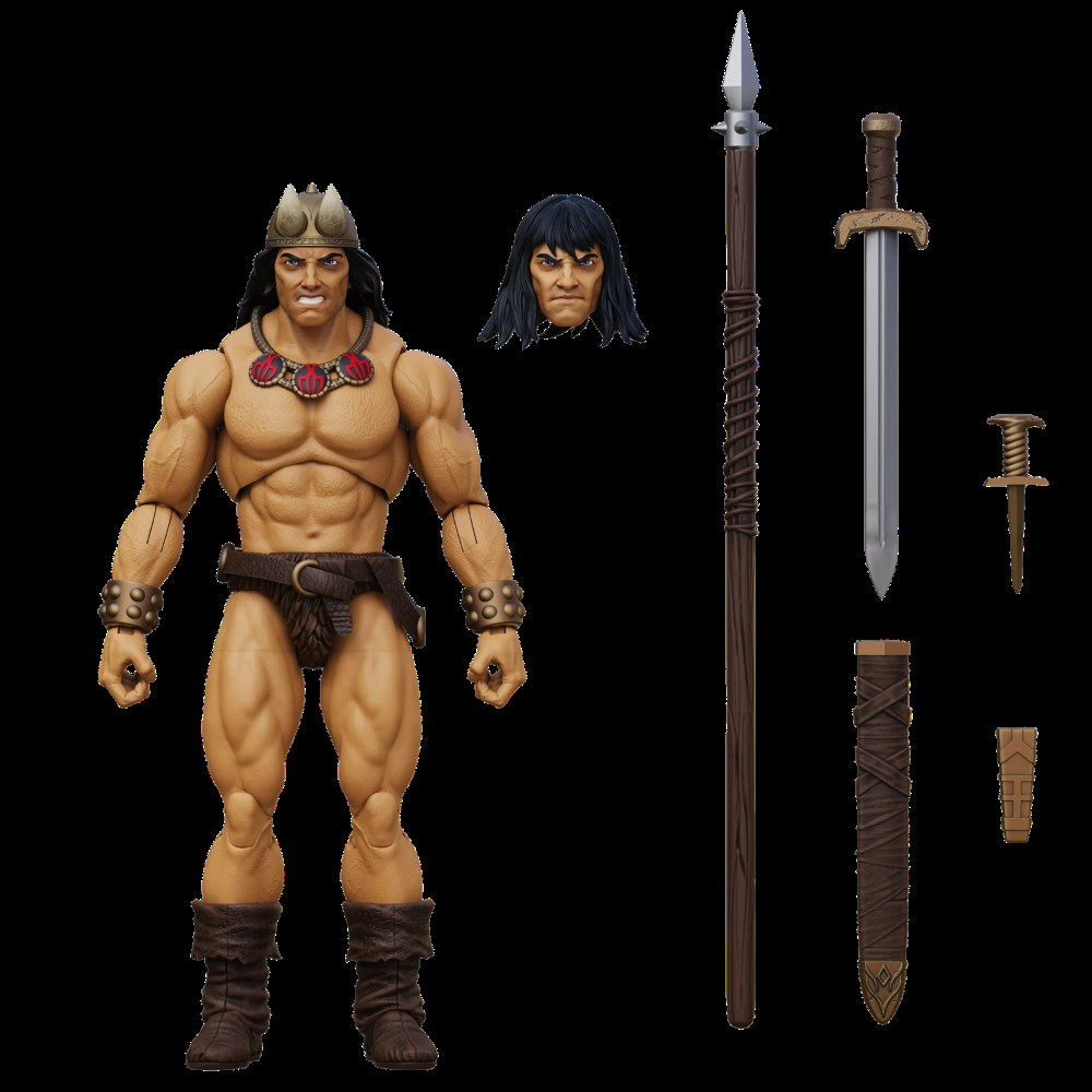 Conan the Barbarian Hero H.A.C.K.S. Vanaheim 1:18 Scale Action Figure Boss Fight Studio with extra head and weapon accessories new in box