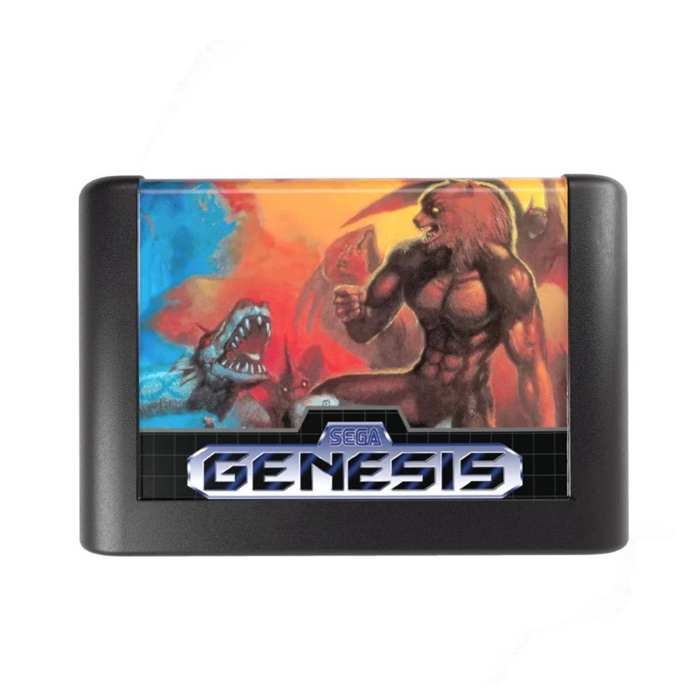 Console Heroes Sega Genesis Genesis Altered Beast Cartridge Diorama Playset featuring classic monster battle artwork on cartridge label