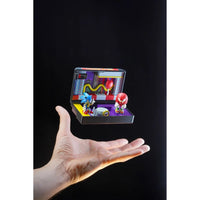 Console Heroes Sega Genesis Sonic the Hedgehog 3 Cartridge Diorama Playset (Copy) with Sonic and Knuckles figures displayed above hand