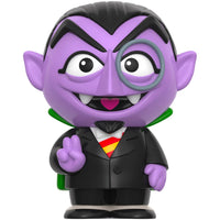 Sesame Street Count Von Count FUN! FUN! Vinyl Figure 5 Inch new in box collectible by Super7 with purple vampire design