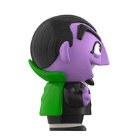 Sesame Street Count Von Count FUN! FUN! Vinyl Figure 5 Inch by Super7 with purple and green vampire design new in box collectible