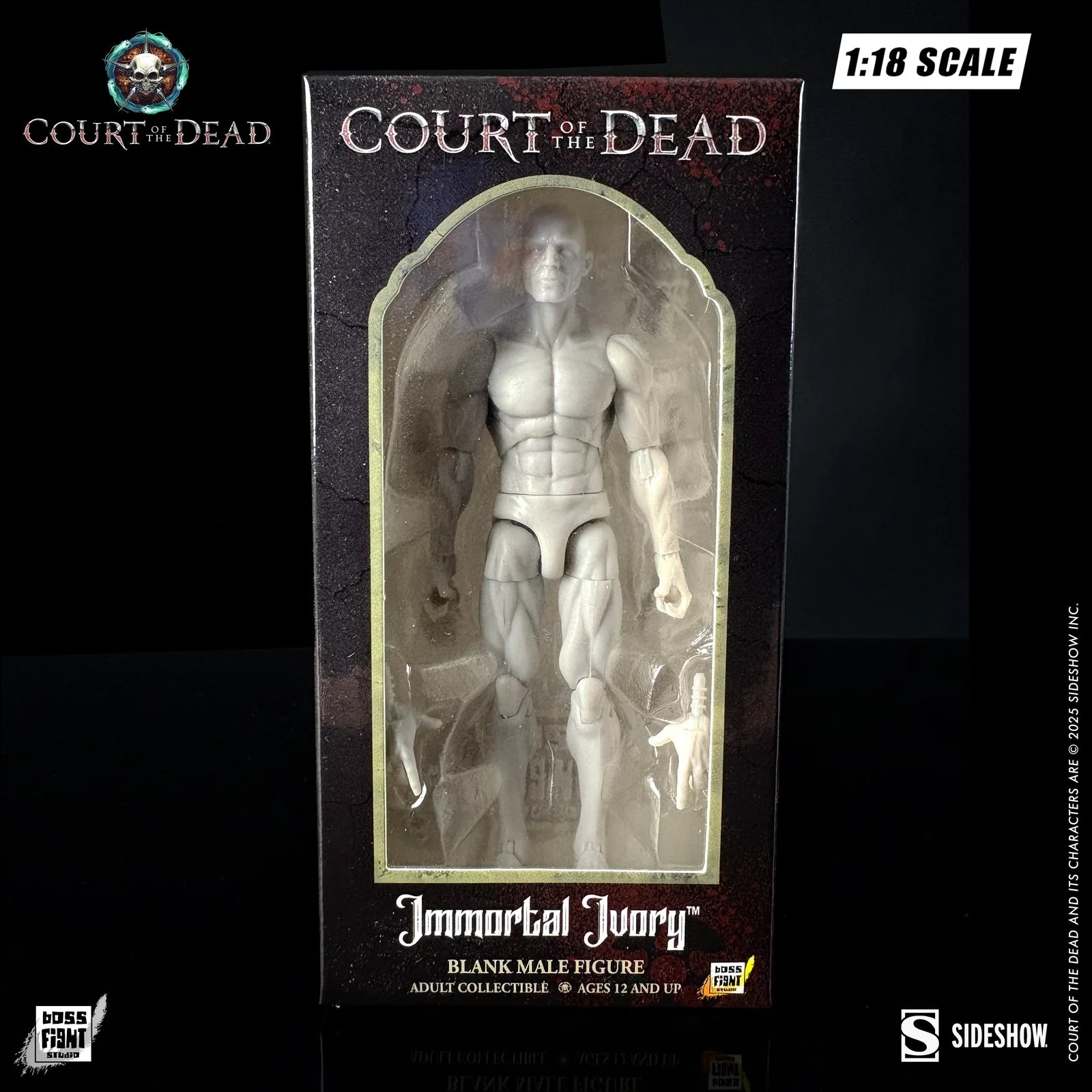 Immortal Ivory Male - Court of the Dead Action Figure Blank 1:18 Scale by Boss Fight Studio Llc new in box collectible
