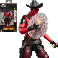 Deadpool & Wolverine Marvel Legends Cowboypool 6-Inch Action Figure new in box collectible by Hasbro with shield and gun accessories