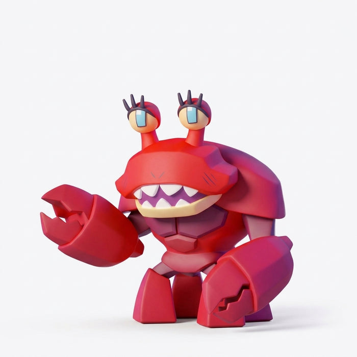 Crab Girl (Rare) - 4" Animiniz Action Figure (Gameoverse) by Glitch Studios, red crab collectible figure