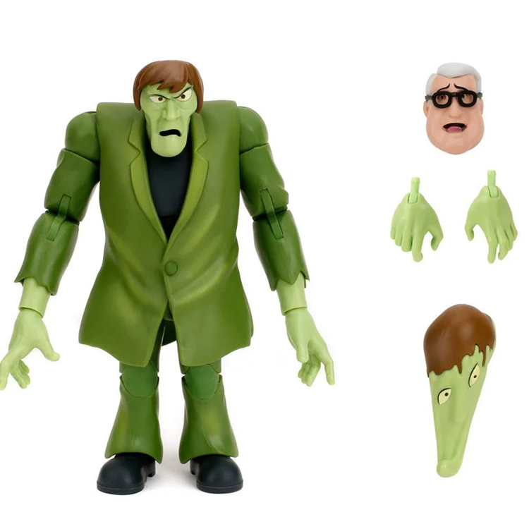 Scooby-Doo Creeper 1:12 scale action figure by Jada Toys with alternate heads and hands accessories.