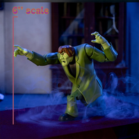 1:12 scale Creeper action figure from Scooby-Doo Wave 1 by Jada Toys posed with fog effects and 6-inch scale indicator.