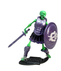 Cursed Skeleton Enchanted Remains Vitruvian HACKS Series 1 Action Figure 1:18 Scale by Boss Fight Studio Llc with sword and shield.