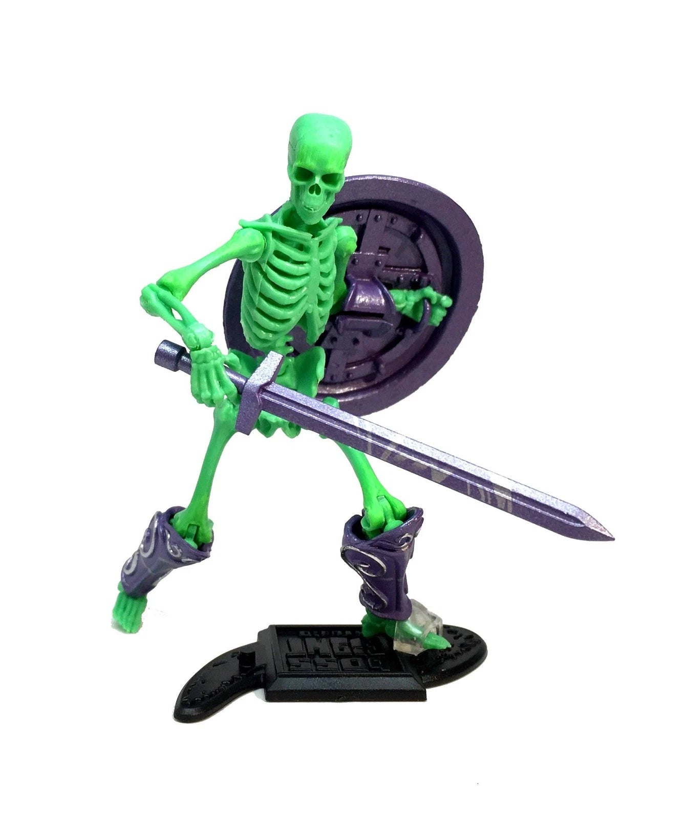 Cursed Skeleton Enchanted Remains Vitruvian HACKS Series 1 Action Figure 1:18 Scale by Boss Fight Studio Llc with sword and shield accessory