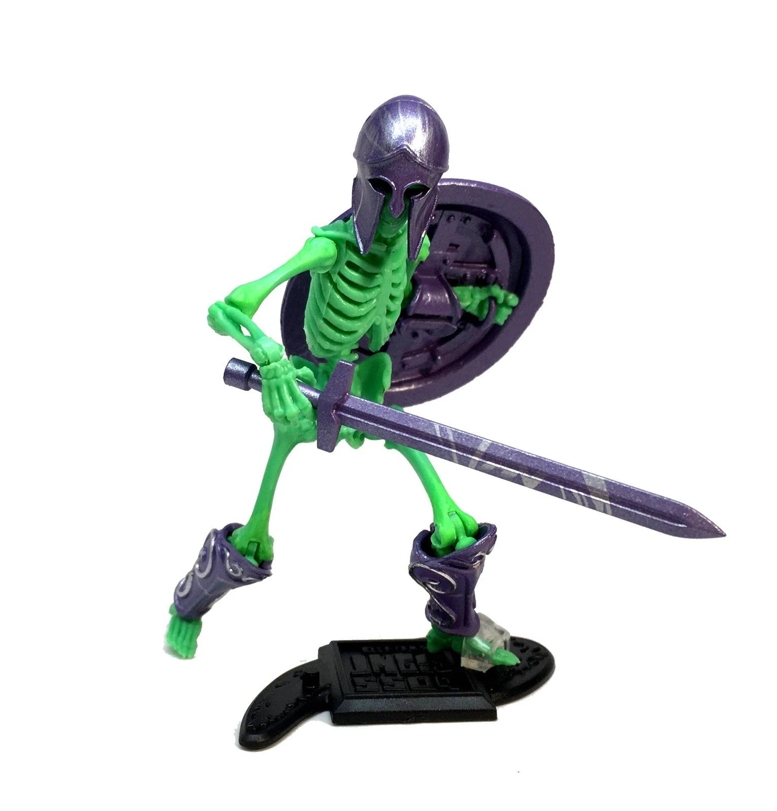 Cursed Skeleton Enchanted Remains Vitruvian HACKS Series 1 Action Figure 1:18 Scale by Boss Fight Studio Llc with sword and shield