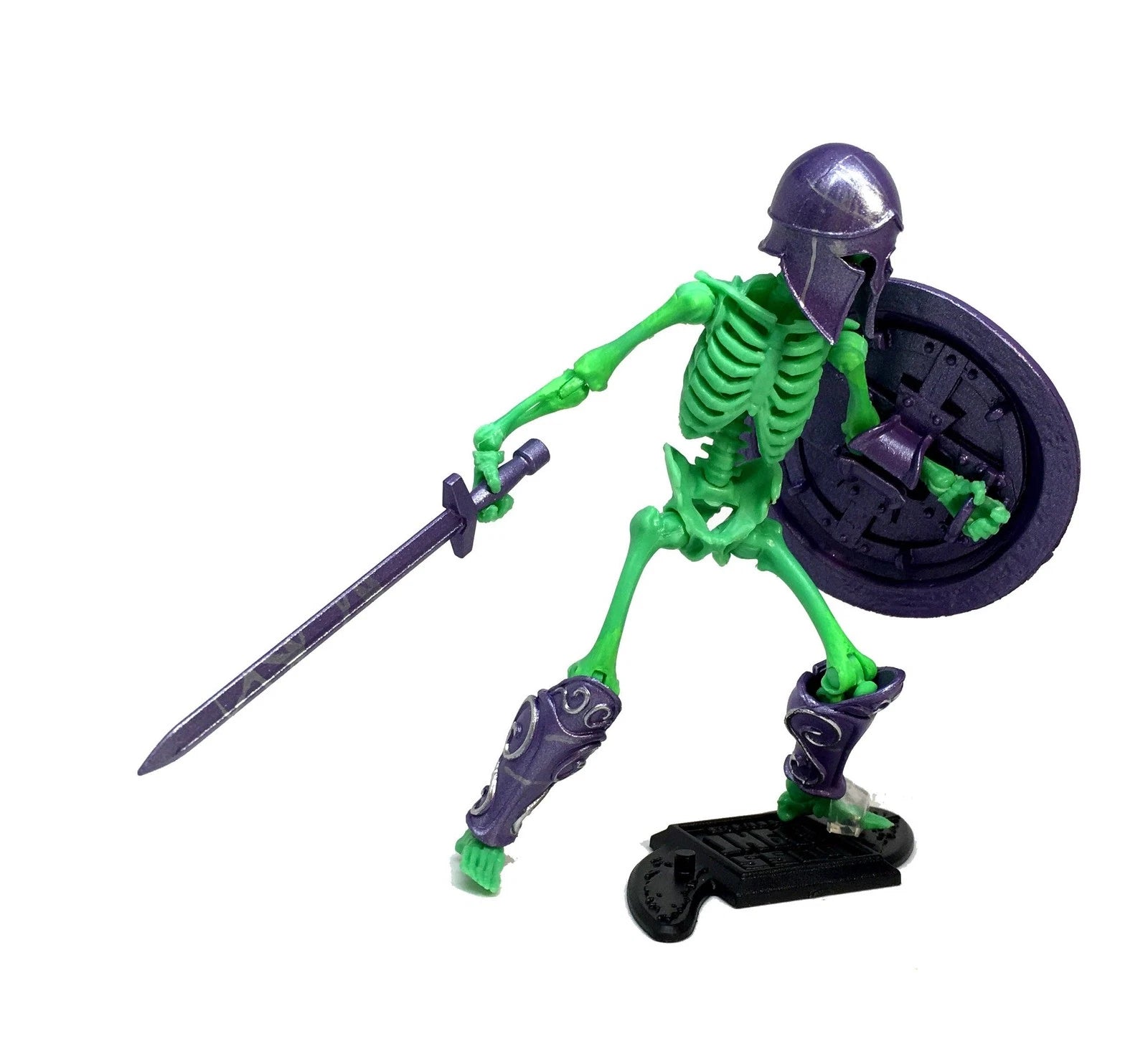 Cursed Skeleton Enchanted Remains Vitruvian HACKS Series 1 Action Figure 1:18 Scale by Boss Fight Studio Llc with sword and shield