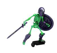 Cursed Skeleton Enchanted Remains Vitruvian HACKS Series 1 Action Figure 1:18 Scale by Boss Fight Studio Llc with sword and shield