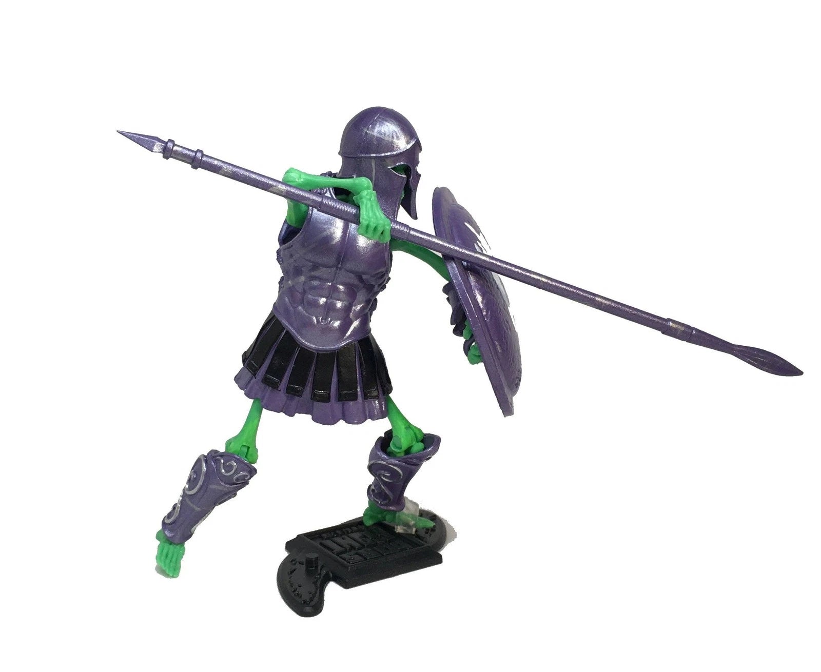 Cursed Skeleton Enchanted Remains Vitruvian HACKS Series 1 Action Figure 1:18 Scale by Boss Fight Studio Llc with spear and shield