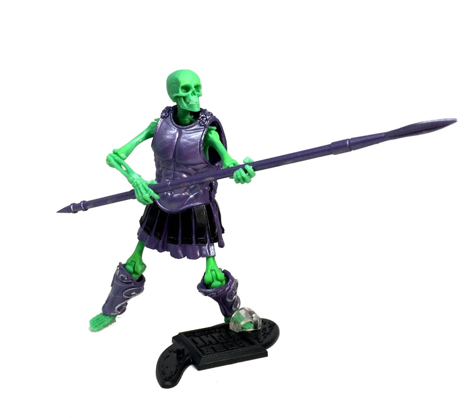 Cursed Skeleton Enchanted Remains Vitruvian HACKS Series 1 Action Figure 1:18 Scale by Boss Fight Studio Llc with spear and armor