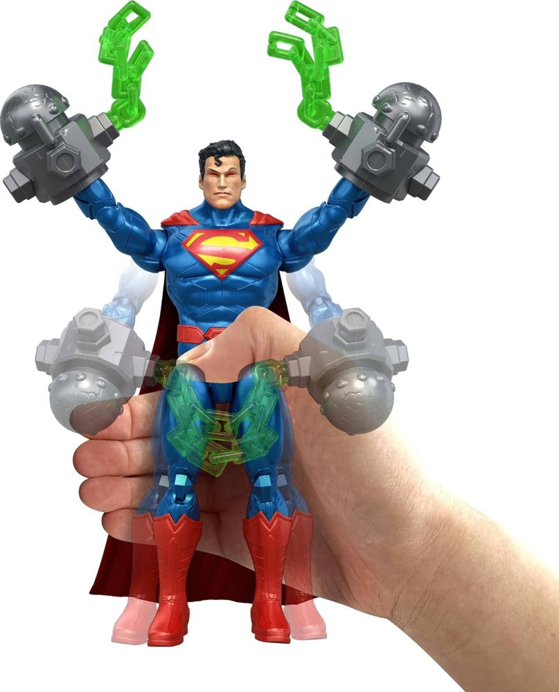 DC Premiere Wave 1 Heat Vision Superman Action Figure by Mattel with green energy effect, new in box by Go Figment