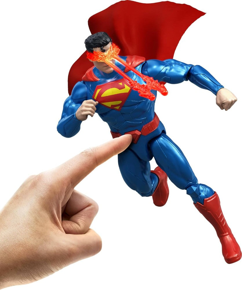 DC Premiere Wave 1 Heat Vision Superman Action Figure by Mattel with red cape and energy beam effect new in box by Go Figment