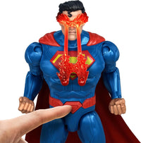 DC Premiere Wave 1 Heat Vision Superman Action Figure by Mattel with red heat vision effect by Go Figment new in box collectible